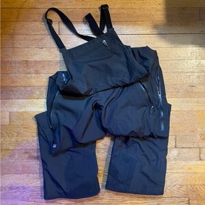 Patagonia Black Snow Bib Overalls Medium